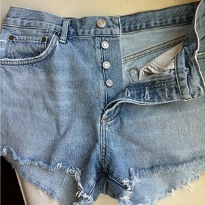 Agolde Parker Denim Shorts